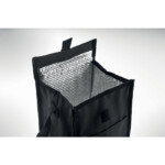 600D RPET isolierte Lunchtasche mit Vordertasche. 3L Fassungsvermögen. Isoliermaterial: 2 mm PE-Schaum mit Alufolie.-Schwarz-8719941056459-6