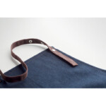 Verstellbare Küchenschürze mit 3 Vordertaschen aus 240 gr/m² Denim mit Baumwollbändern. Präsentiert in einer individuellen Box.-Blau-8719941053793-6