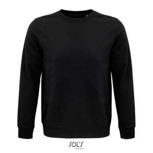Sweatshirt mit Rundhalsausschnitt. 80 % Bio-Baumwolle / 20 % recycelter Polyester