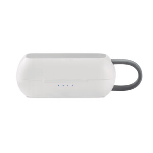 Set mit 2 kabellosen JL 5.0 True Wireless Stereo (TWS) Ohrhörern mit integriertem 30-mAh-Akku. Spielzeit ca. 3 Stunden. Inklusive Micro-USB-Ladekabel und 400-mAh-Ladestation.-Weiß-8719941044623-3