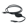 Kabelloses Ladegerät aus ABS mit integriertem 3-in-1-Kabel. Ausgang: DC 5V / 1.0.A. Kompatible neueste Androids