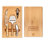 Flaschenöffner und Tropfstopper. Präsentiert in einer Bambusbox.-Holz-8719941006676-1