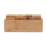 Ewiger Tischkalender aus Bambus.-Holz-8719941001299-1