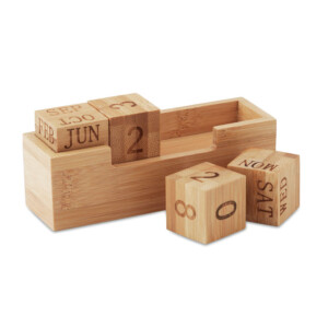 Ewiger Tischkalender aus Bambus.-Holz-8719941001299-2