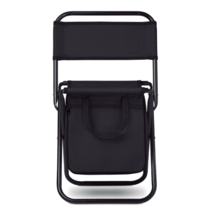 Klappstuhl aus 600D Polyester mit Aufbewahrungs-/Kühltasche und Gurten. Höchstgewicht 85 kg.-Schwarz-8719941048010-1