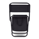 Klappstuhl aus 600D Polyester mit Aufbewahrungs-/Kühltasche und Gurten. Höchstgewicht 85 kg.-Schwarz-8719941048010-3