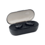 2 x drahtlose TWS 5.0-Stereokopfhörer mit eingebautem 45-mAh-Akku. Spielzeit ca. 3 Uhr morgens. Micro-USB-Kabel. Präsentiert in einer Ladestationsbox mit einem 250 mAh Li-Ionen-Akku.-Schwarz-8719941043930-3