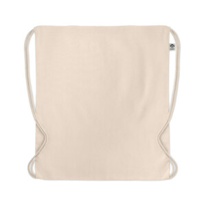 Kordelzugbeutel aus Bio-Baumwolle. 140 g/m². Hergestellt aus zertifizierter Bio-Baumwolle.-Beige-8719941054783-2