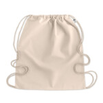 Kordelzugbeutel aus Bio-Baumwolle. 140 g/m². Hergestellt aus zertifizierter Bio-Baumwolle.-Beige-8719941054783-3