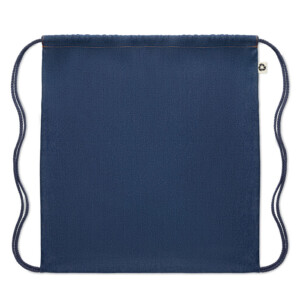 Kordelzugbeutel aus 50 % recyceltem Denim und 50 % Baumwolle. 250 g/m².-Blau-8719941055827-2