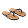 Flip Flops mit Korksohle und EVA-Untersohle und PVC-Riemen. Größe L entspricht 40-43.-Schwarz-8719941055513