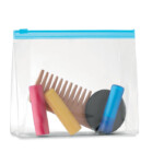 PVC-Kosmetiktasche mit Reißverschluss.-Klares Blau-8719941041219-1