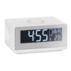 Wetterstation mit kabellosem Ladegerät. Touch-Sensor-Wecker und Nachtlicht. 2-poliger AC-DC-Adapter im Lieferumfang enthalten (außer UK). Ausgang: DC5V/1.0A. Kompatibel mit den neuesten Androids