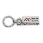LKW-Schlüsselanhänger aus Metall. Geschenkverpackung.-Silber-8719941003224-5