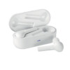 Set mit 2 kabellosen True Wireless Stereo (TWS) 5.0-Ohrhörern mit integriertem 35-mAh-Akku. Spielzeit ca. 2 Stunden. Micro USB Ladekabel und eine 300 mAh Ladestation.-Weiß-8719941046535