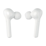 Set mit 2 kabellosen True Wireless Stereo (TWS) 5.0-Ohrhörern mit integriertem 35-mAh-Akku. Spielzeit ca. 2 Stunden. Micro USB Ladekabel und eine 300 mAh Ladestation.-Weiß-8719941046535-6