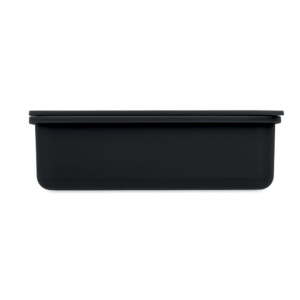 Lunchbox mit 1 Fach aus PP inklusive Besteck.-Schwarz-8719941053380-1