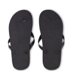 Flip Flops mit Korksohle und EVA-Untersohle und PVC-Riemen. Größe M entspricht 36-39.-Schwarz-8719941055506-3