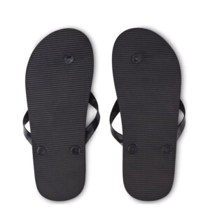 Flip Flops mit Korksohle und EVA-Untersohle und PVC-Riemen. Größe M entspricht 36-39.-Schwarz-8719941055506-3