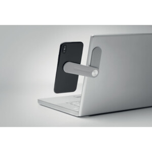 Magnetischer Telefonhalter aus ABS mit Metallring (3M-Aufkleber auf der Rückseite). Wird an Laptops angeschlossen.-Grau-8719941055285-6