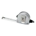 Meter 2m in ABS. Mattsilbernes Gehäuse. Mit Handschlaufe und silberglänzendem Metallclip.-Silber matt-8719941009639-2