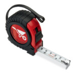 Meter 5 m in ABS. Grauer Kasten. Mit Handschlaufe und silberglänzendem Metallclip.-Schwarz-8719941009622-5