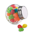 Mehrfarbige Bonbons in einem Glasgefäß mit Metallkappe. 30 g Süßigkeiten.-Mehrfarbig-8719941017559-1