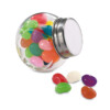 Mehrfarbige Bonbons in einem Glasgefäß mit Metallkappe. 30 g Süßigkeiten.-Mehrfarbig-8719941017559