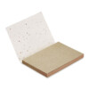 50-Blatt-Softcover-Notizblock aus Papier aus Gras. Stecken Sie nach Gebrauch die Abdeckung in den Boden