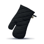 Ofenhandschuh aus Bio-Baumwolle. 170 g/m². Produziert nach einem zertifizierten Standard in Bezug auf die Verwendung von Schadstoffen in Textilien.-Schwarz-8719941055261-2