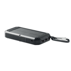 8000 mAh Outdoor-Solar-Powerbank mit Lichtfunktion. Inklusive 21 LED-Lampen