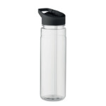 RPET-Flasche und PP-Verschluss mit Strohhalm. Fassungsvermögen: 650 ml. Nicht geeignet für kohlensäurehaltige Getränke.-Schwarz-8719941055520-2