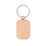 Rechteckiger Schlüsselanhänger aus Holz.-Holz-8719941044692
