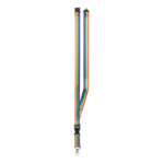 Rainbow RPET Lanyard mit Metallhaken