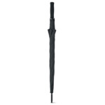 Regenschirm aus Pongé mit EVA-Griff. Schwarze Attribute. Automatische Öffnung. Durchmesser: 116cm. Lang. Mast: 69 cm-Schwarz-8719941022737-2