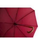Regenschirm aus PE 190 T mit Holzstock und -griff. Manuelle Öffnung. Durchmesser 100 cm. Lang. Mast 60cm-Bordeaux-8719941016217-1