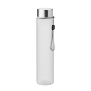 BPA-freie Tritan¢ Reiseflasche mit Edelstahldeckel. Fassungsvermögen 300ml. Nicht geeignet für kohlensäurehaltige Getränke. Anti-Leck.-Weiß-8719941000513