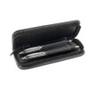Kugelschreiber-/Rollenstift-Set. Präsentationstasche aus PU mit Reißverschluss