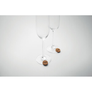Set mit 6 Glasmarkern aus Kork in einer Box (1 Seite vorgedruckt)-Holz-8719941054509-6