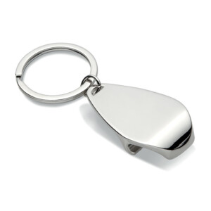 Schlüsselanhänger aus Metall mit Flaschenöffner.-glänzendes Silber-8719941020368-1