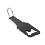 Schlüsselanhänger Flaschenöffner aus Aluminium.-Schwarz-8719941032873-1