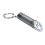 Schlüsselanhänger LED-Taschenlampe aus Metall mit Flaschenöffner. Batterie enthalten.-Dunkelgrau-8719941020375-1