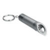 Schlüsselanhänger LED-Taschenlampe aus Metall mit Flaschenöffner. Batterie enthalten.-Dunkelgrau-8719941020375