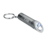 Schlüsselanhänger LED-Taschenlampe aus Metall mit Flaschenöffner. Batterie enthalten.-Dunkelgrau-8719941020375-5