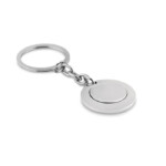Schlüsselanhänger aus Metall mit magnetischem Token.-glänzendes Silber-8719941033504-2