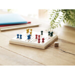 Ludo-Spiel aus Holz. Präsentiert in einem Baumwollbeutel.-Holz-8719941047976-5