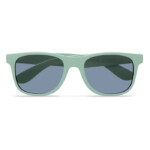 Klassische und elegante Sonnenbrille aus 45 % Bambusfaser und 55 % PP. UV-400-Schutz.-Grün-8719941042919-3