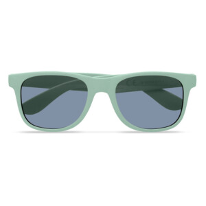 Klassische und elegante Sonnenbrille aus 45 % Bambusfaser und 55 % PP. UV-400-Schutz.-Grün-8719941042919-3