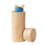 Vollständige Bambus-Sonnenbrille mit farbig verspiegelten Gläsern in einem Bambusetui. UV400-Schutz.-Holz-8719941056367-2