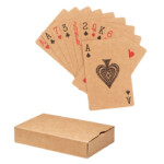 Klassische Spielkarten aus Recyclingpapier in einer Recyclingpapierbox. 54 Karten.-Beige-8719941052291